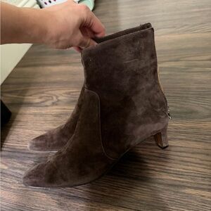 Madewell the dimes Brown Suede Ankle Boots worn once